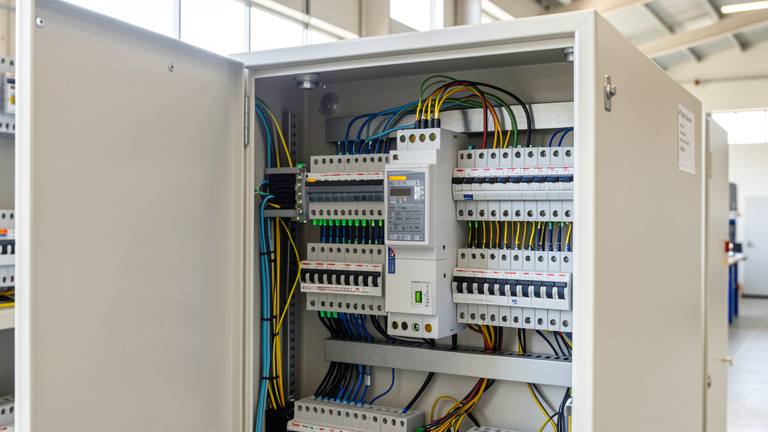 How does the grid protection protect the CHP unit?