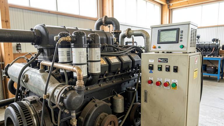 How often is oil changed in the gas engine?