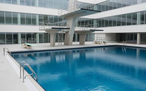 Outdoor diving pool