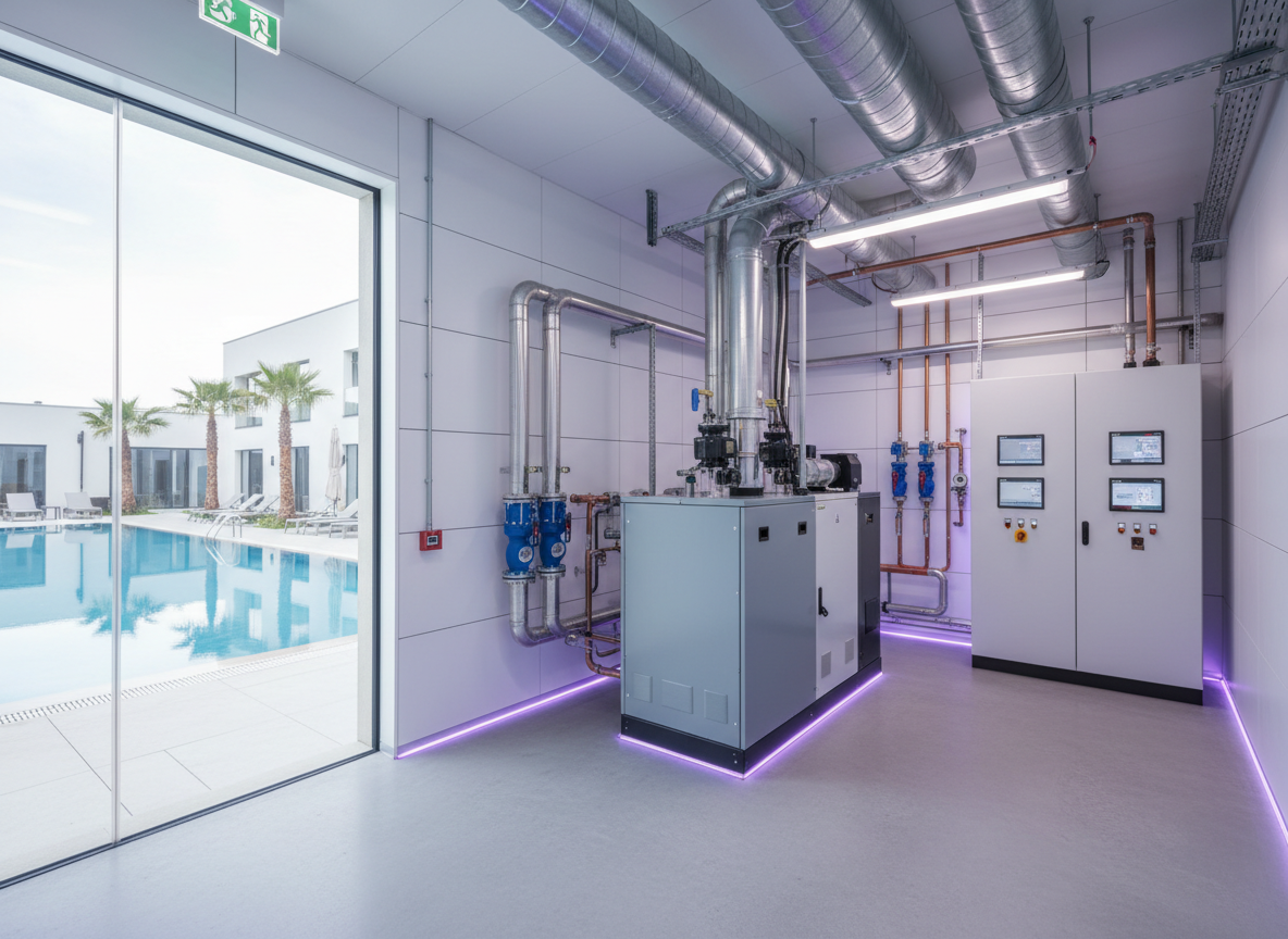Pool plant room